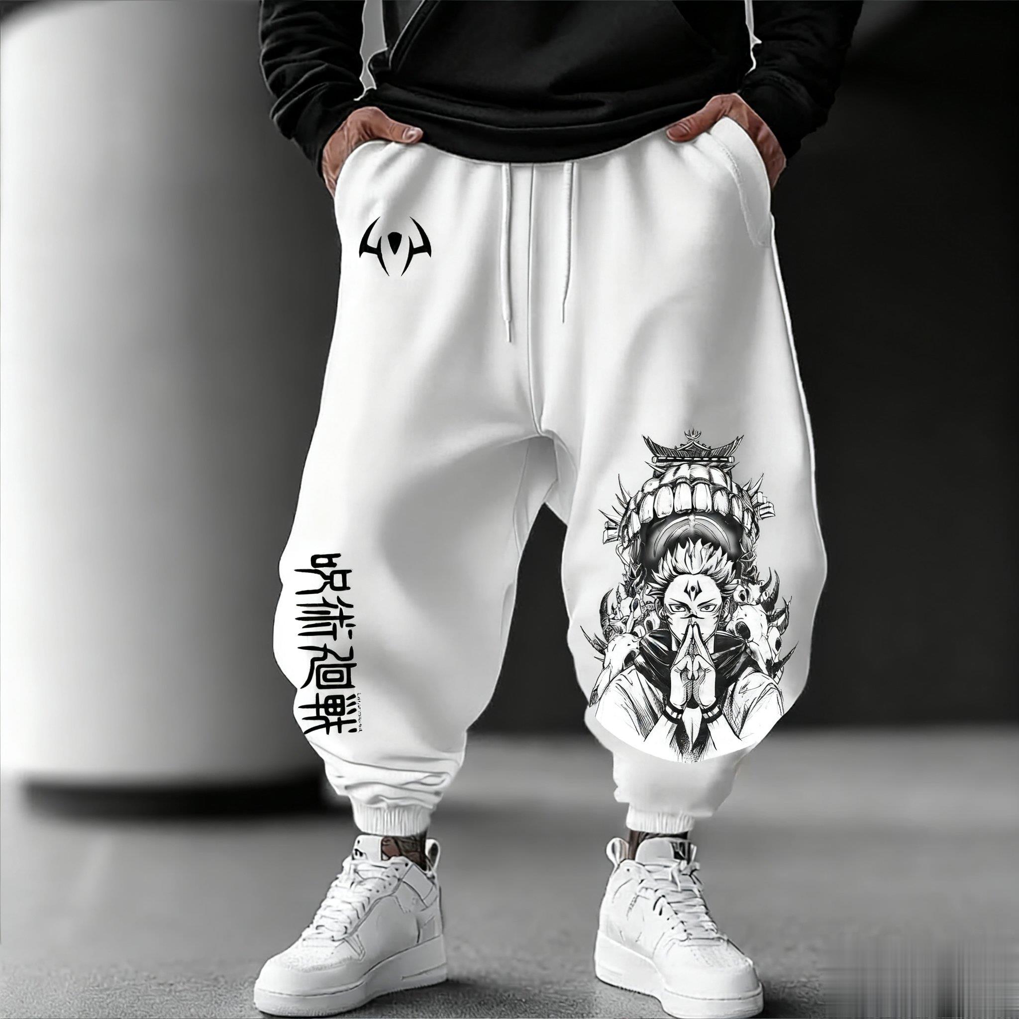 Streetwear Brand Beanie - Jujutsu Kaisen Men Jogging Pants Loose