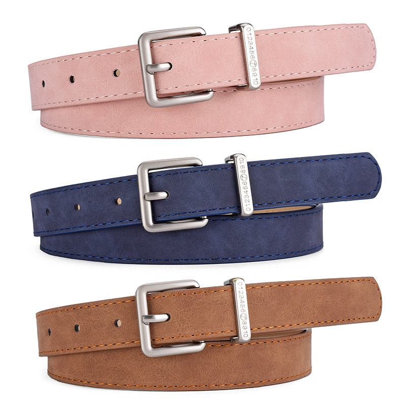 Corteiz Cargo Pant - Women's Belt Fashion Pin Buckle Thin