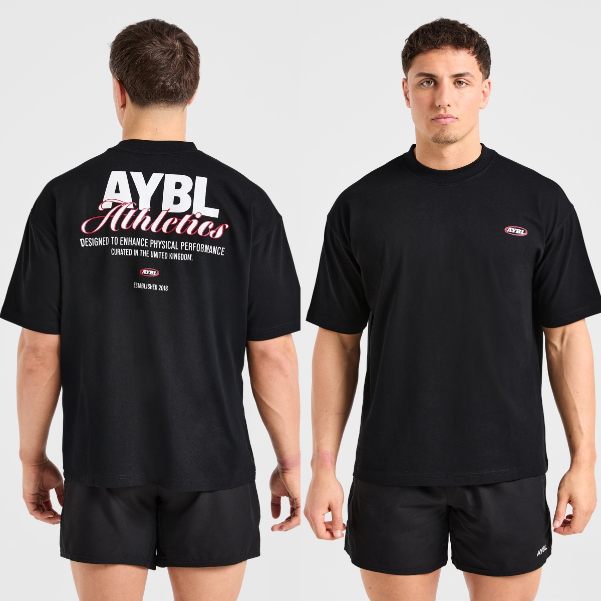 Streetwear Brand Top - Athletics Script Oversized Fashion GYM Fitness