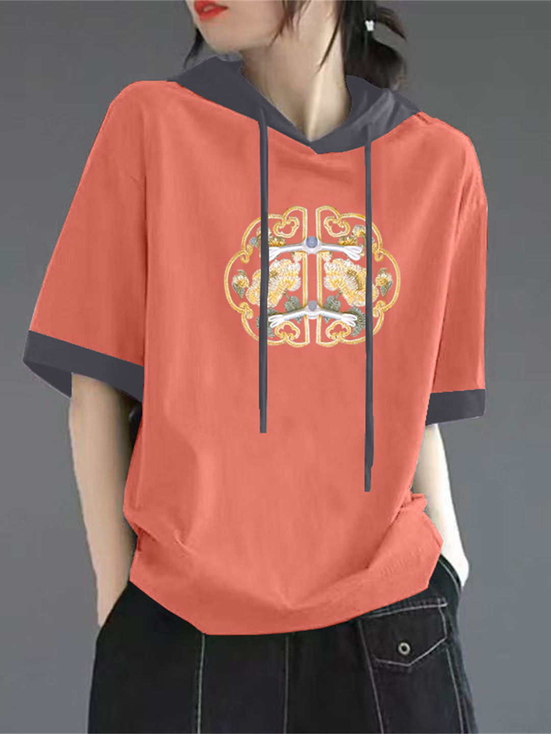 Red Pure Cotton Short Sleeve T - đánh giá và giá Streetwear High End Brand