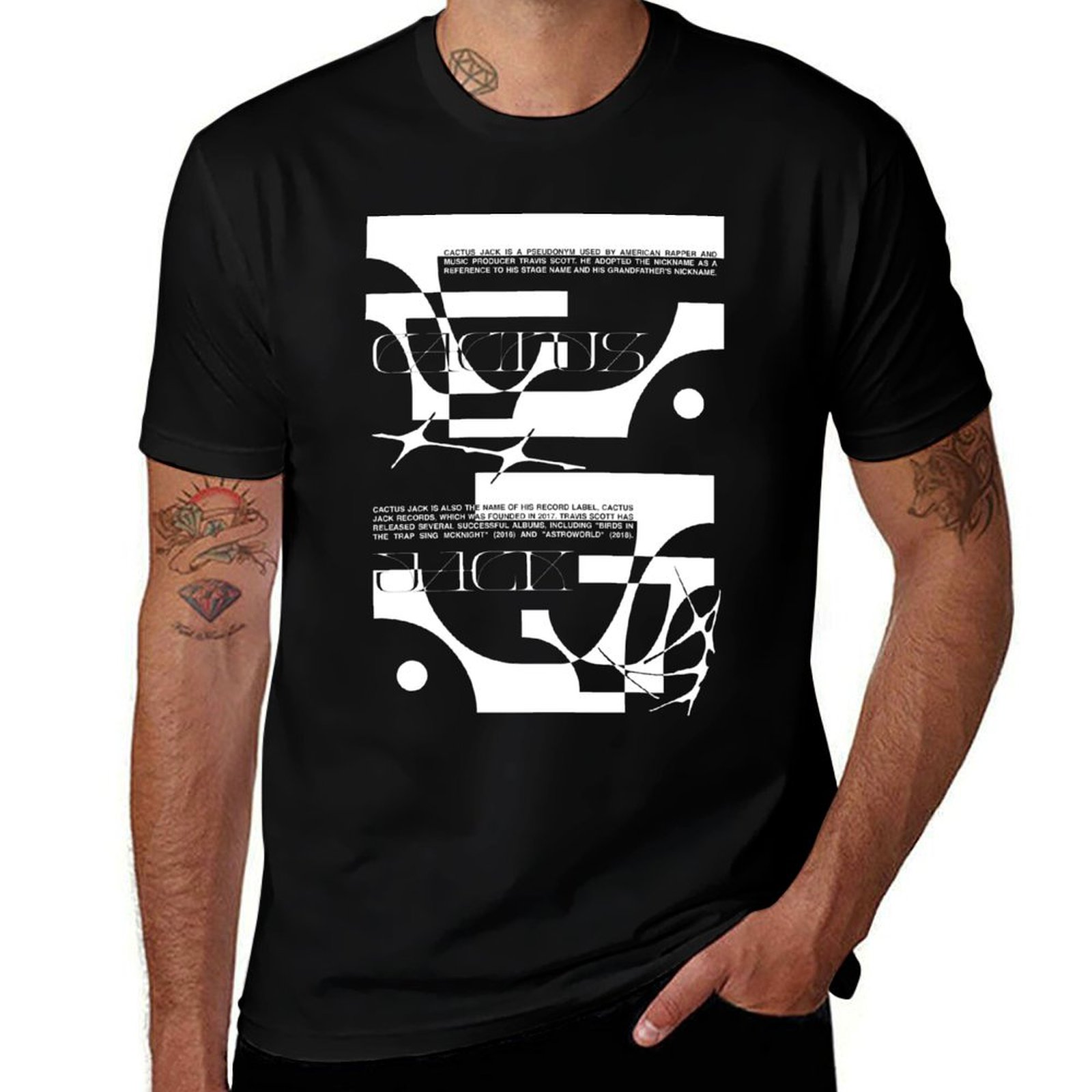 cactus jack T-Shirt Plus Size  - đánh giá và giá Cactus Jack Tee