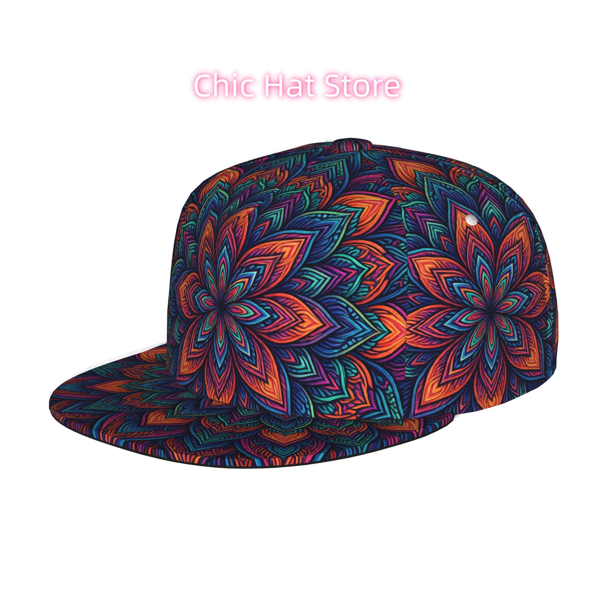 Vibrant Psychedelic Mandala, U - đánh giá và giá Streetwear Brand Beanie