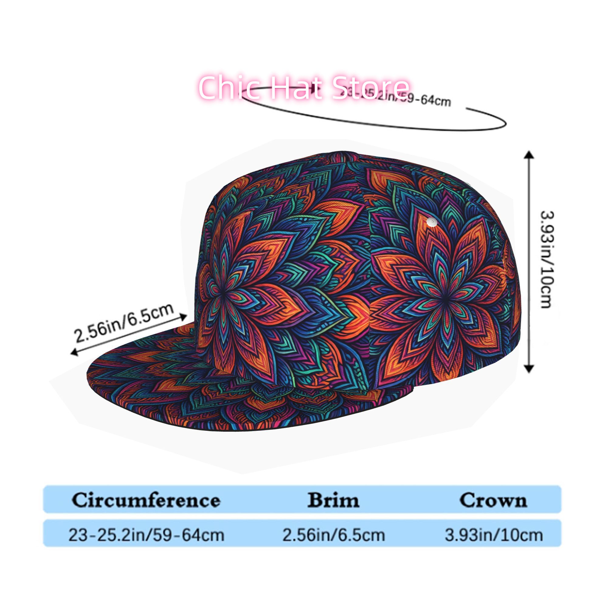 Vibrant Psychedelic Mandala, U - đánh giá và giá Streetwear Brand Beanie