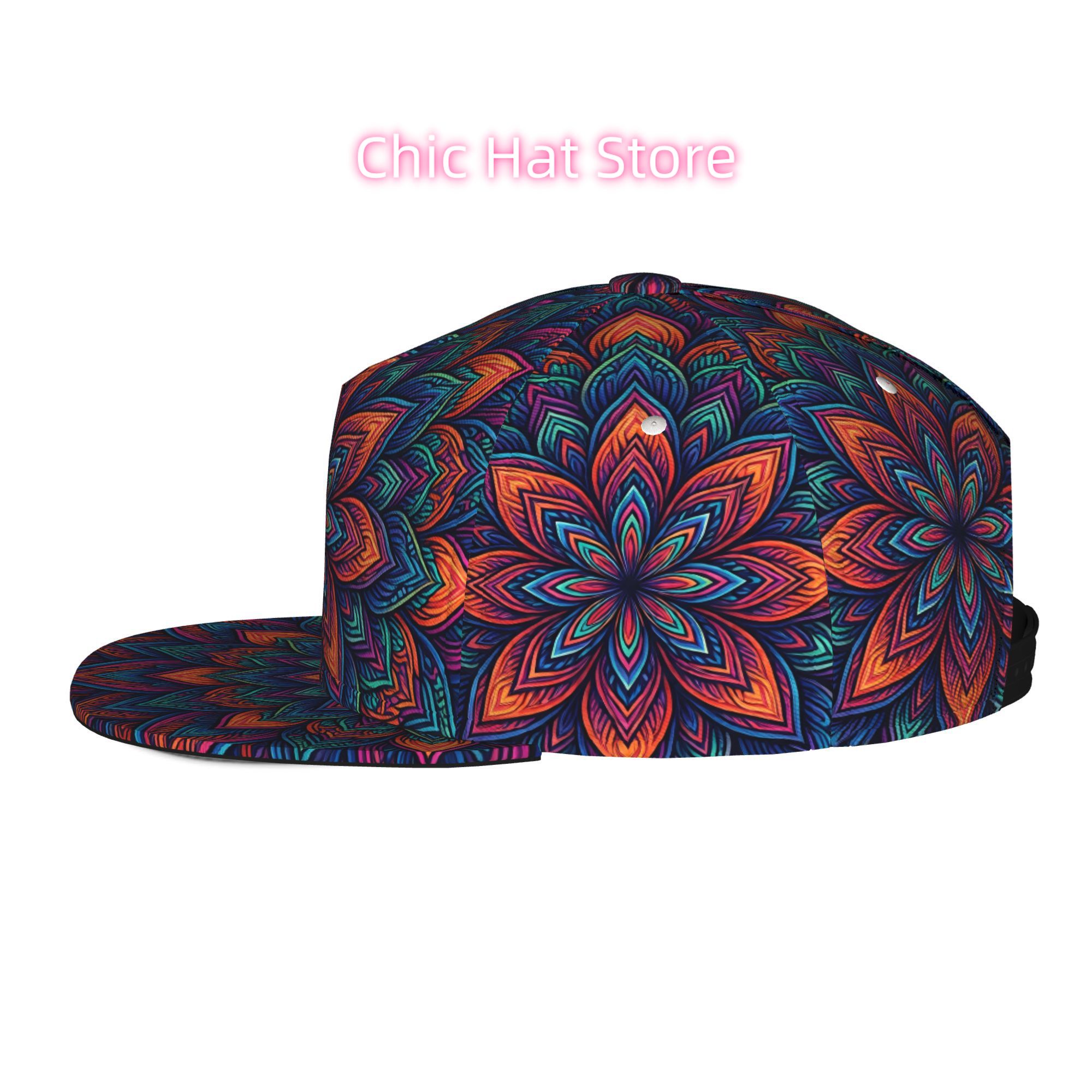 Vibrant Psychedelic Mandala, U - đánh giá và giá Streetwear Brand Beanie