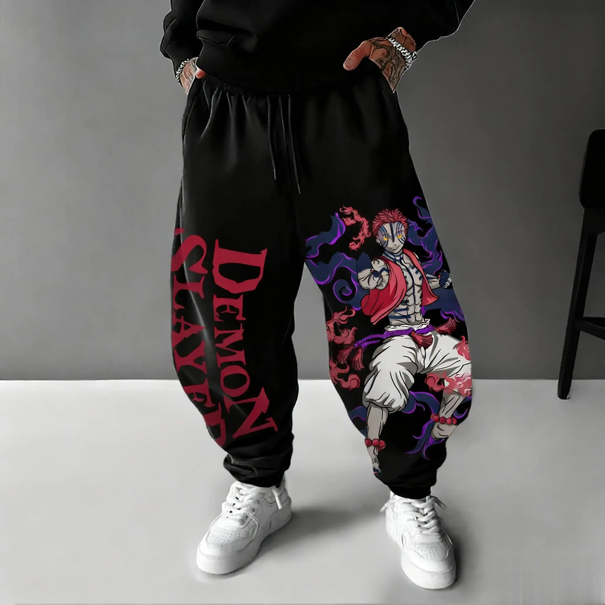2026 Demon Slayer Akaza Anime  - đánh giá và giá Streetwear Brand Beanie