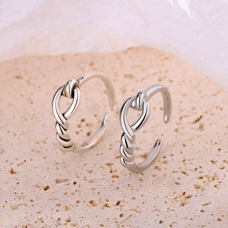 925 Sterling Silver Entangled  - đánh giá và giá Chrome Hearts Ring