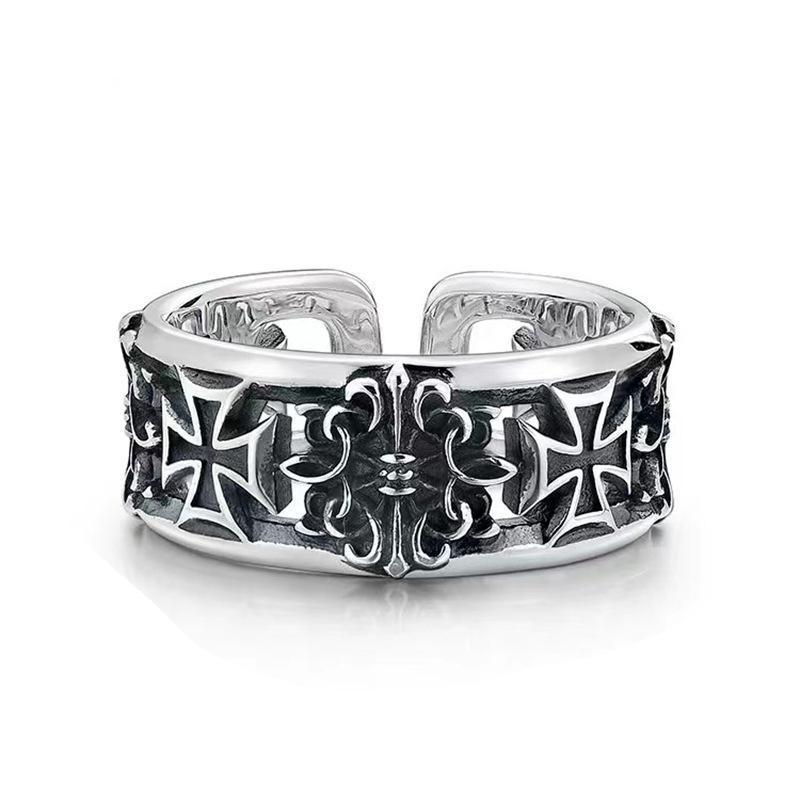 New retro cross hip-hop punk s - đánh giá và giá Chrome Hearts Ring