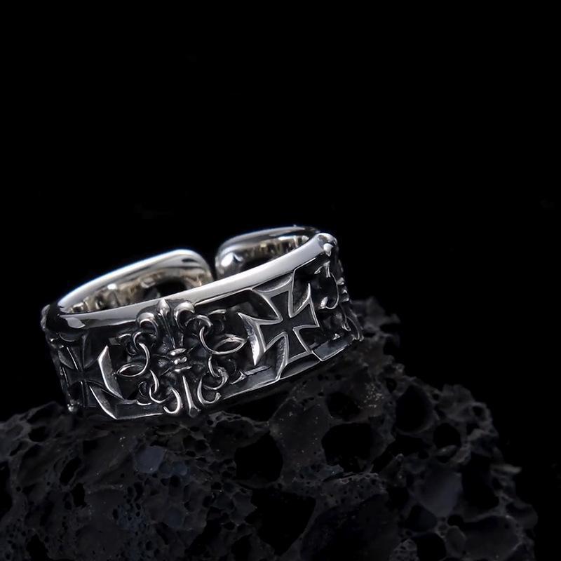 New retro cross hip-hop punk s - đánh giá và giá Chrome Hearts Ring