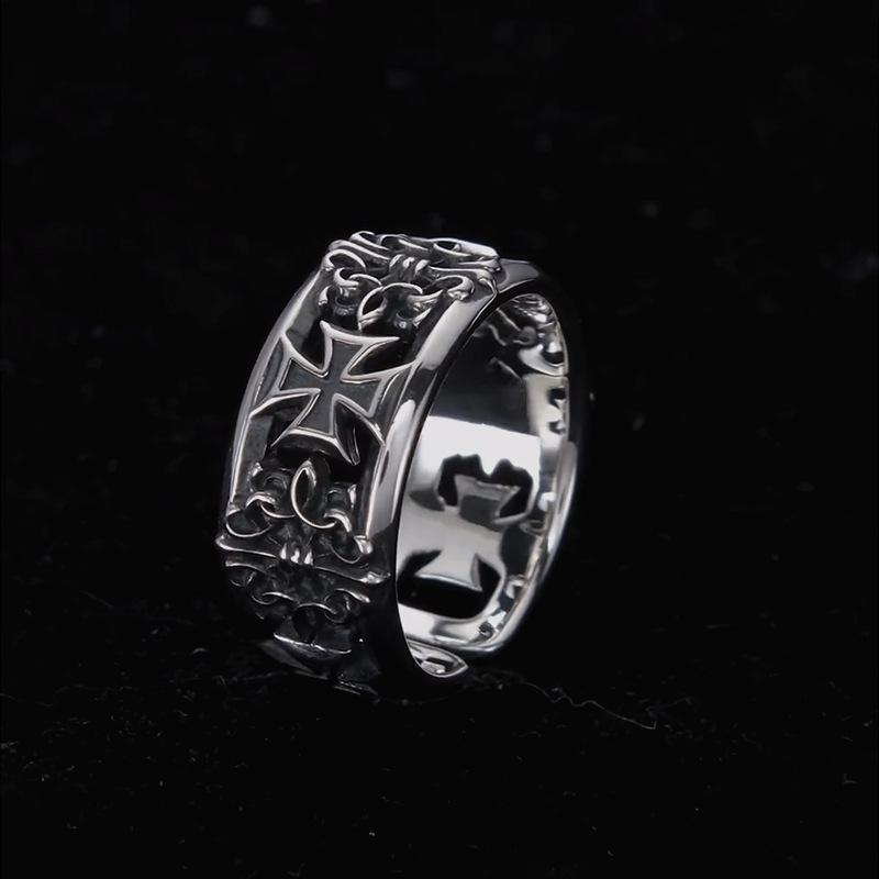 New retro cross hip-hop punk s - đánh giá và giá Chrome Hearts Ring
