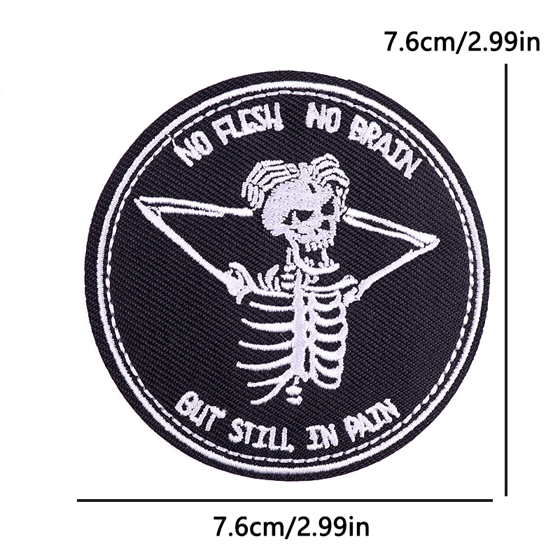 Skull Head Embroidery Patch Ir - đánh giá và giá Streetwear Brand Beanie