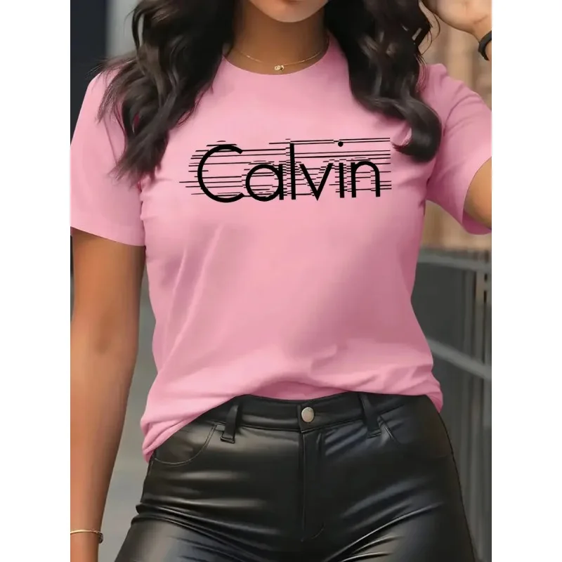 Calvin Women's T-Shirt Leisure - đánh giá và giá Streetwear Brand Top