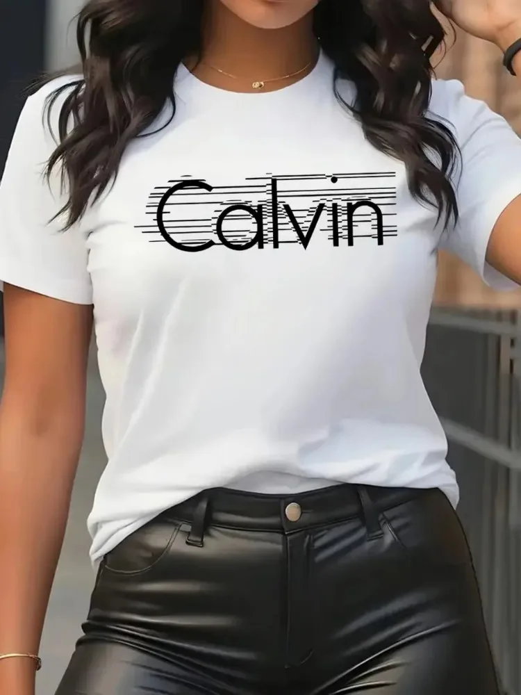 Calvin Women's T-Shirt Leisure - đánh giá và giá Streetwear Brand Top