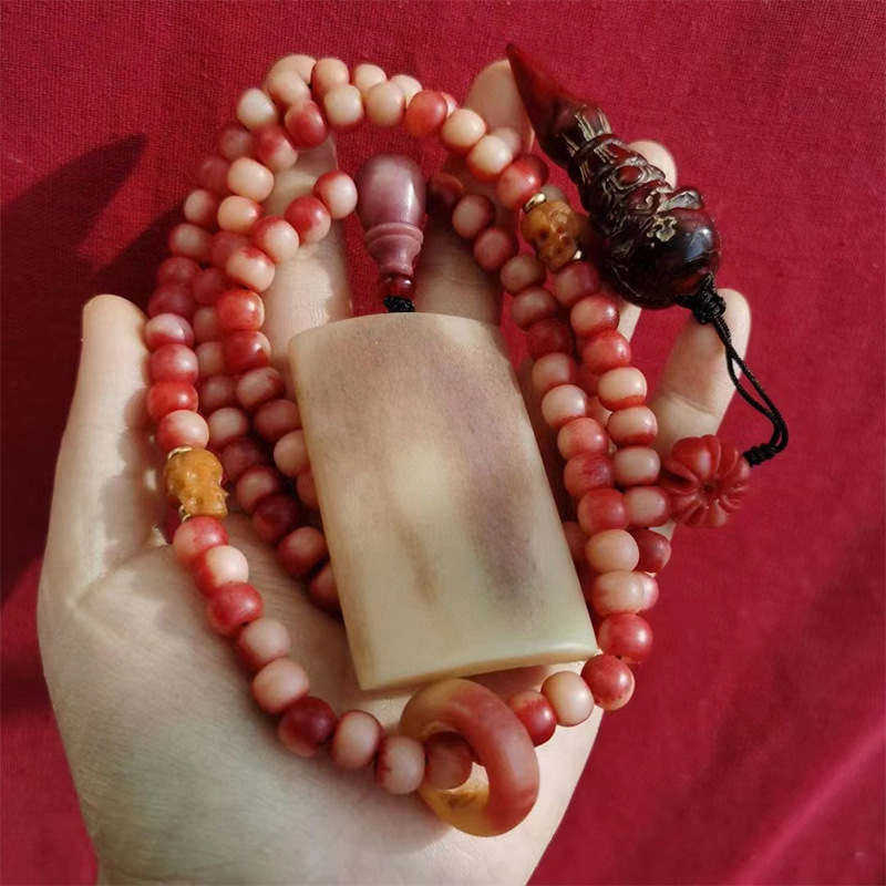 Blood Bone 108 Buddhist beads  - đánh giá và giá Chrome Hearts Ring