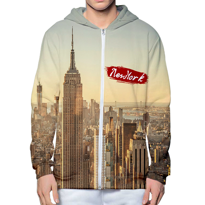Autumn Winter 3D Printed New Y - đánh giá và giá Streetwear Brand New York