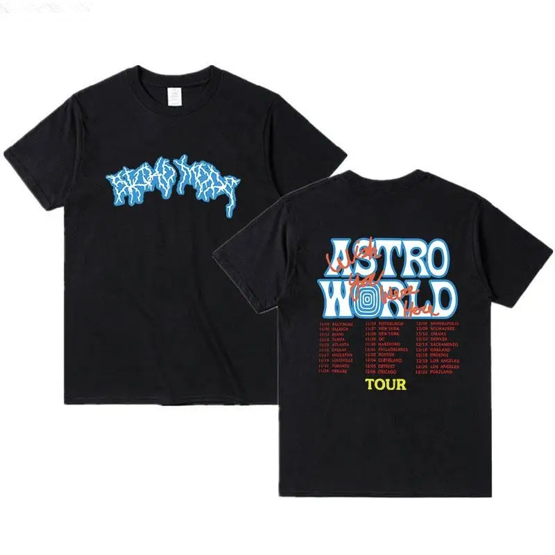 New Summer Hip Hop T Shirt Men - đánh giá và giá Cactus Jack Tee